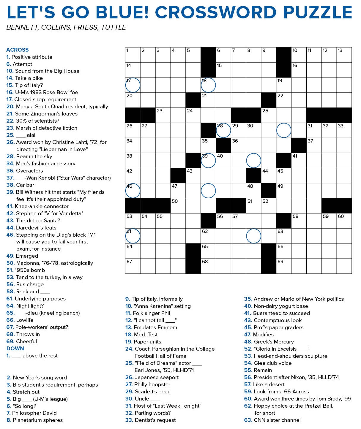 School Of Puzzlers Alumni Association Of The University Of Michigan