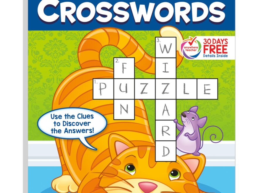 School Zone My First Crosswords Workbook 48 Pages 1st Grade 2nd Grade Activity Pad Word Puzzles Word Search Vocabulary Spelling Ages 6 To 8 Little Busy Book Series School Zone Joan Hoffman