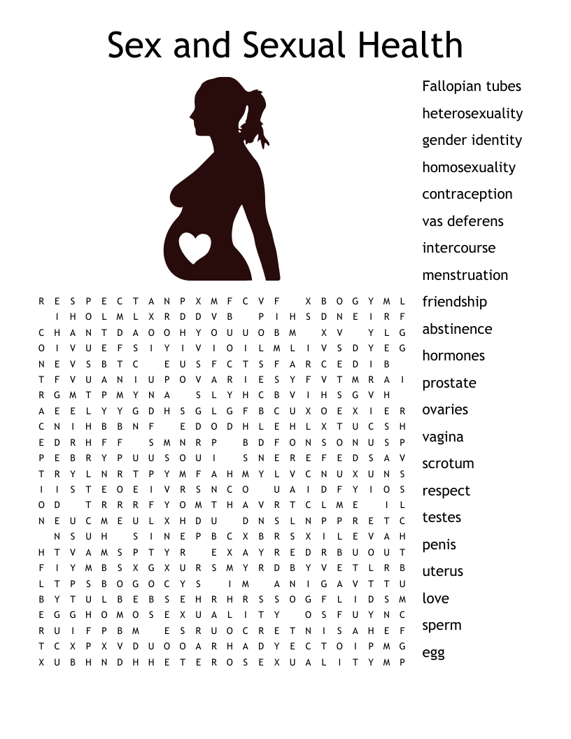Sex And Sexual Health Word Search WordMint Sex And Sexual Health Word Search WordMint