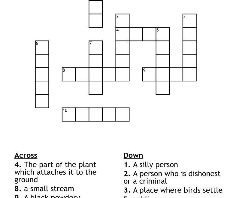 Sort 32 Double O Crossword WordMint