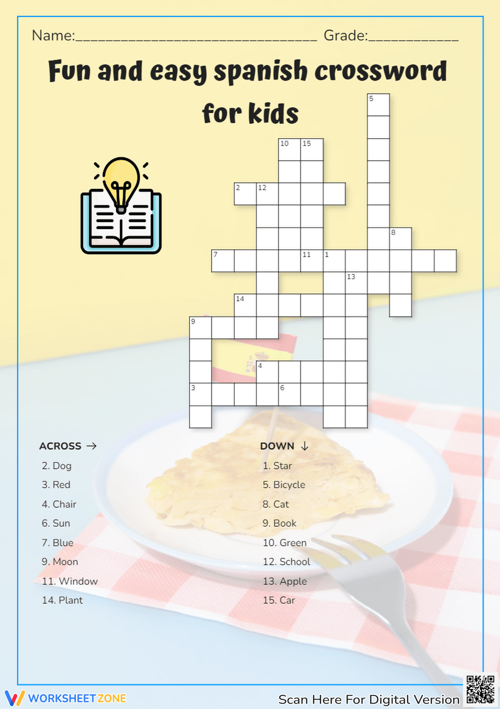 Spanish Crosswords Printable