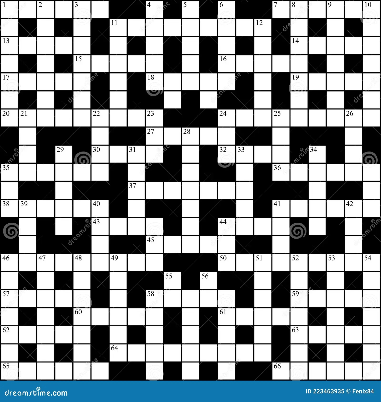 Square Crossword Template Symmetrically Intersecting Rows And Columns For Solving Words Crossword Puzzle Grid Stock Vector Illustration Of Checked Game 223463935