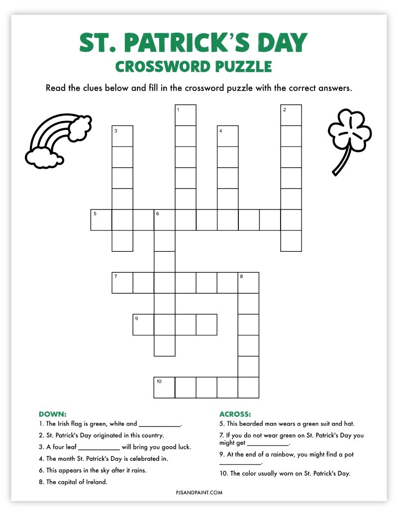 Crosswords Free Printable For Kids