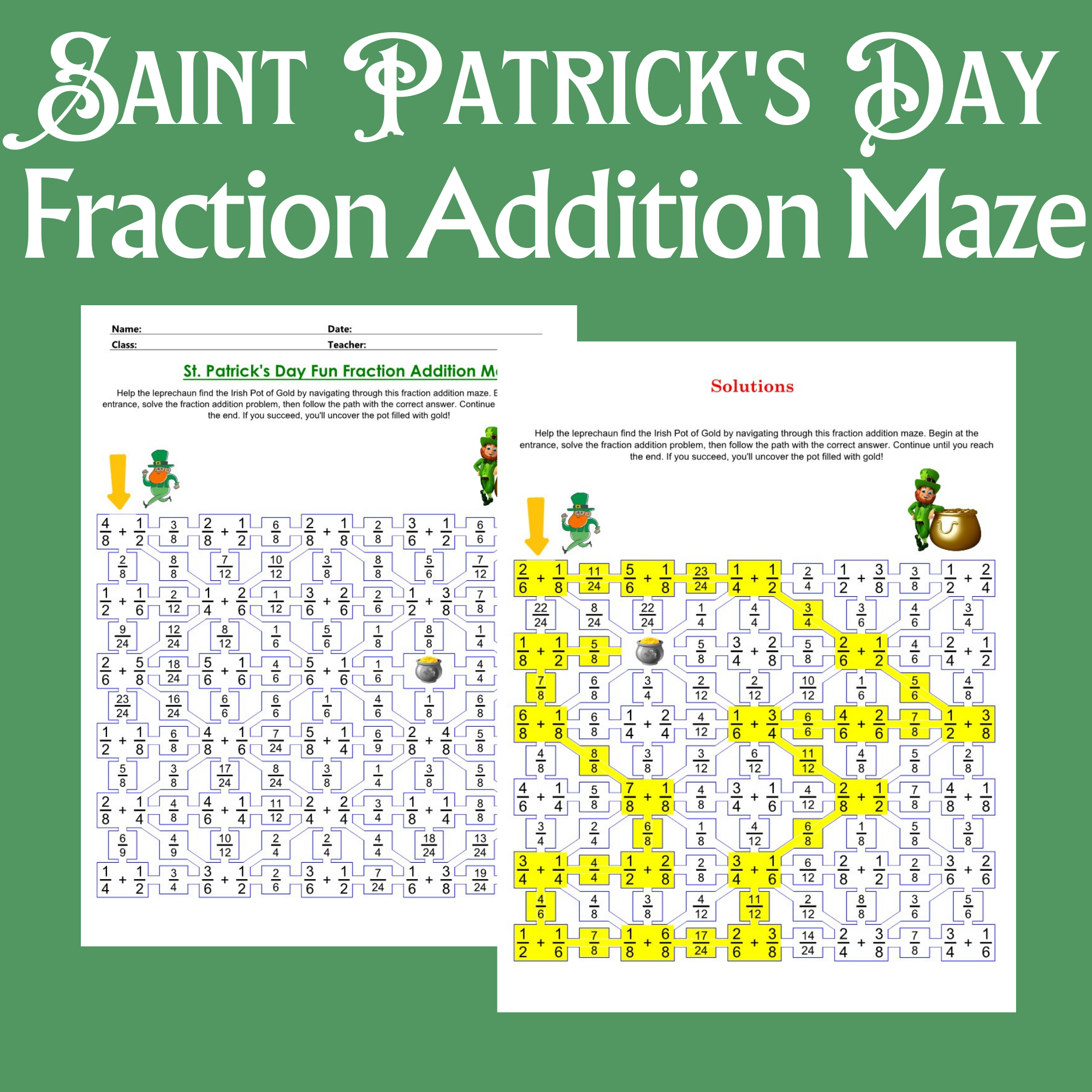 Printable Fraction Crossword Puzzle Printable Fraction Crossword Puzzle