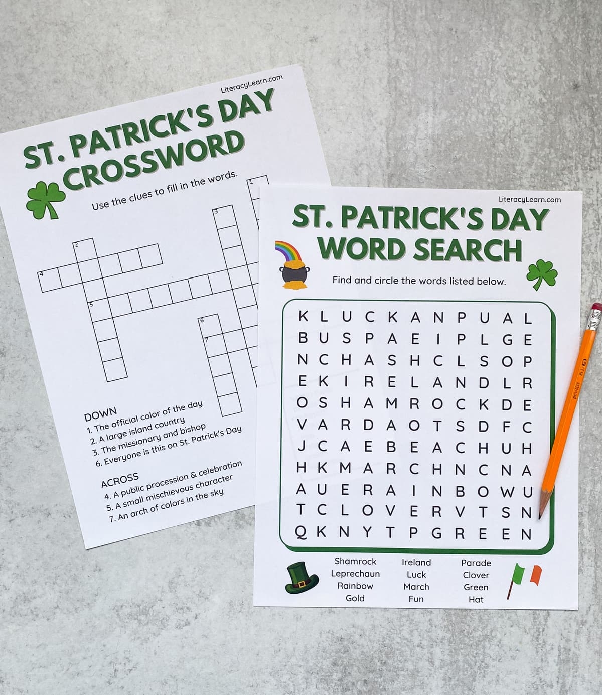 St Patricks Day Crossword Puzzle Printable St Patricks Day Crossword Puzzle Printable