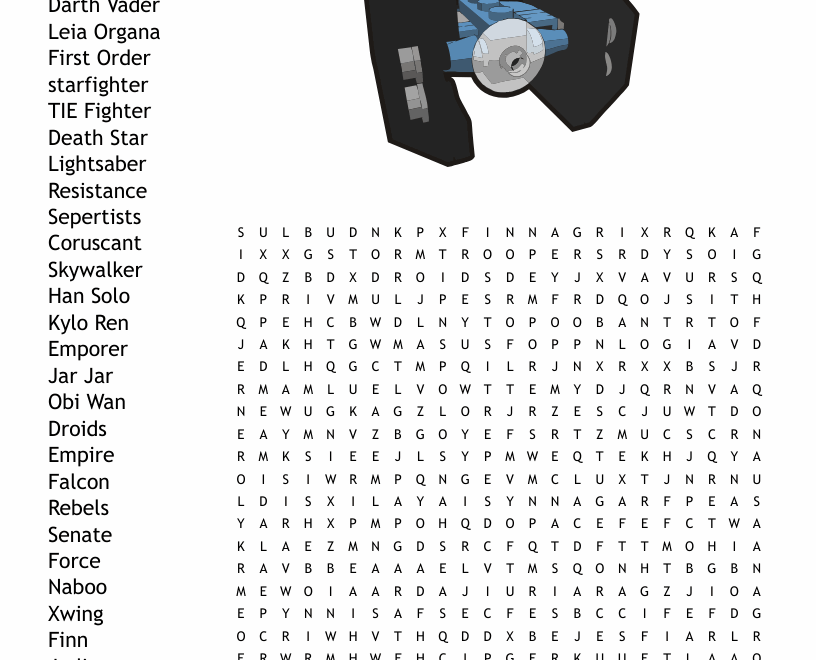 Star Wars Crossword WordMint