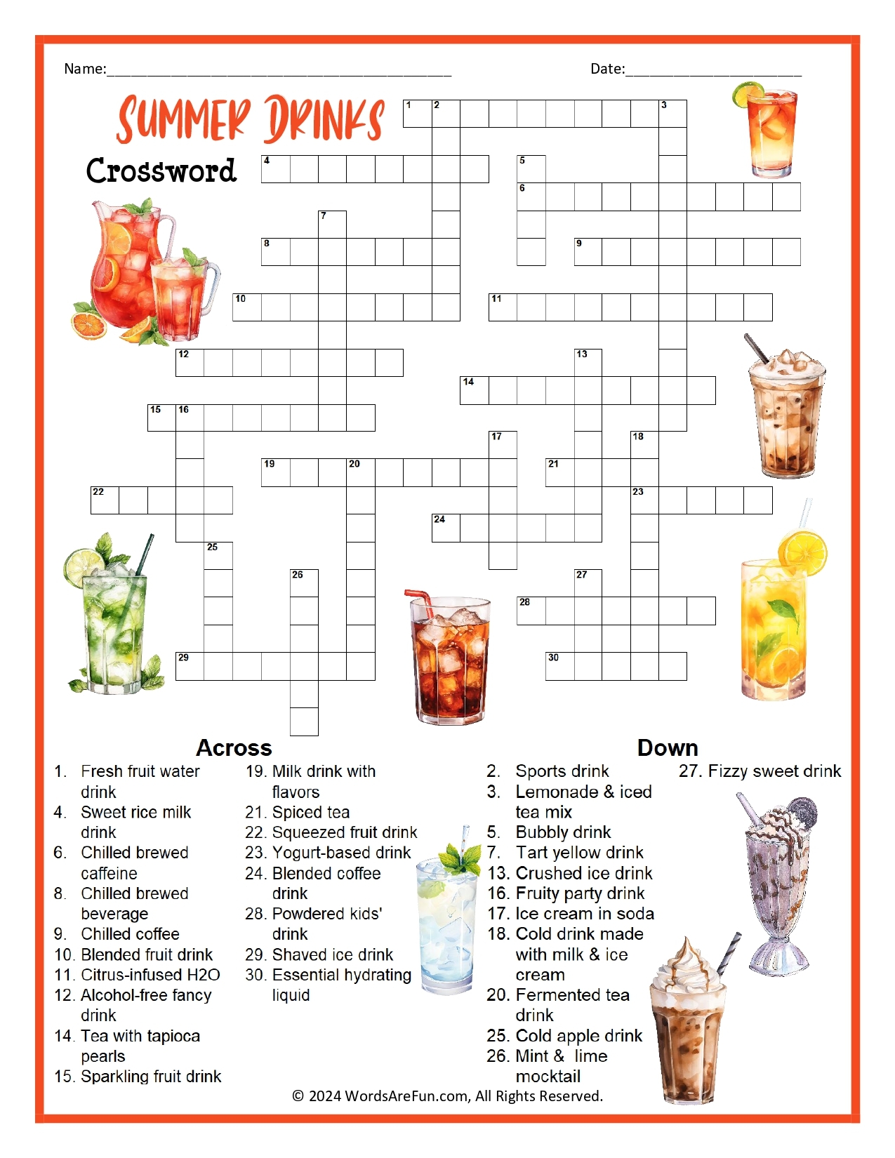 Printable Crosswords For Adults Printable Crosswords For Adults