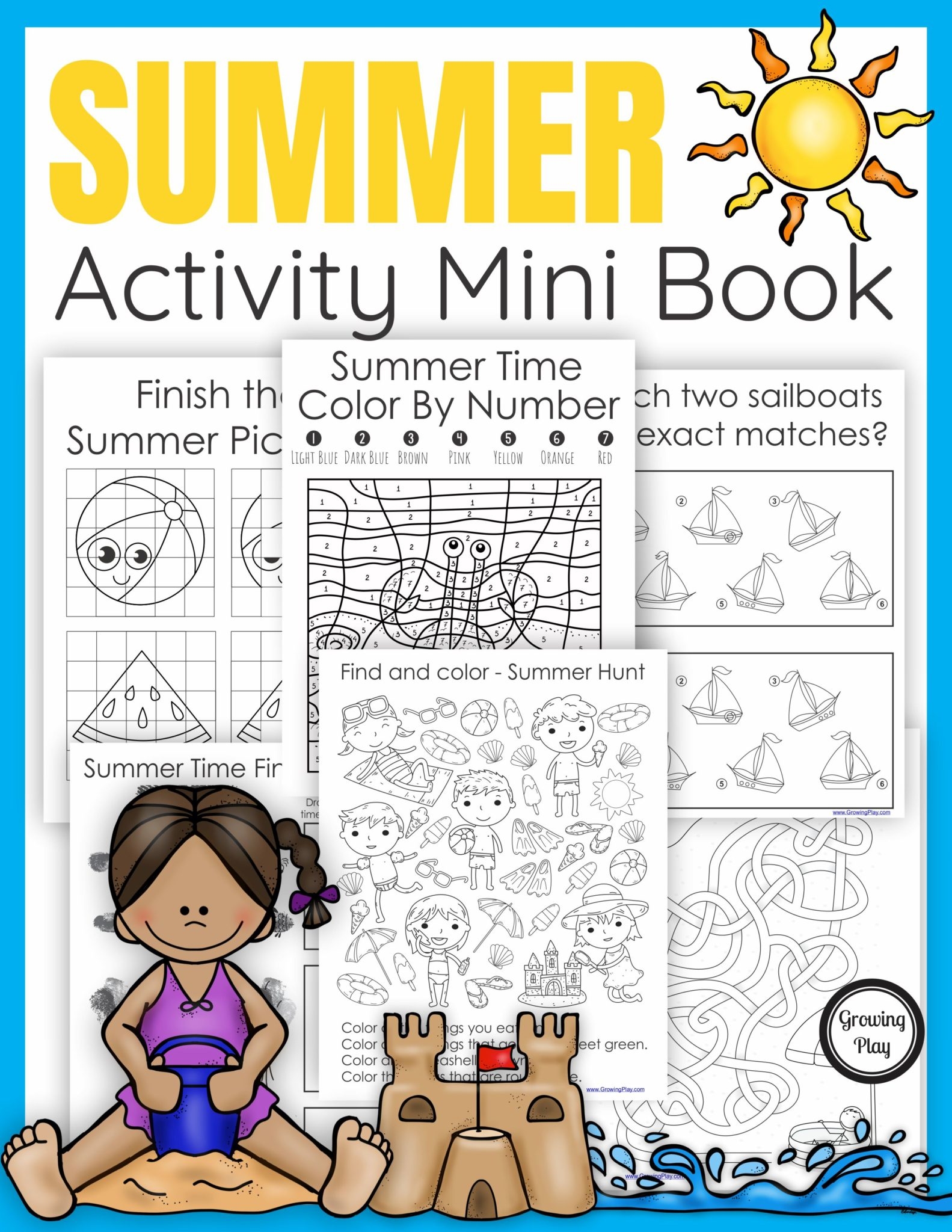 Summer Puzzle Book Growing Play
