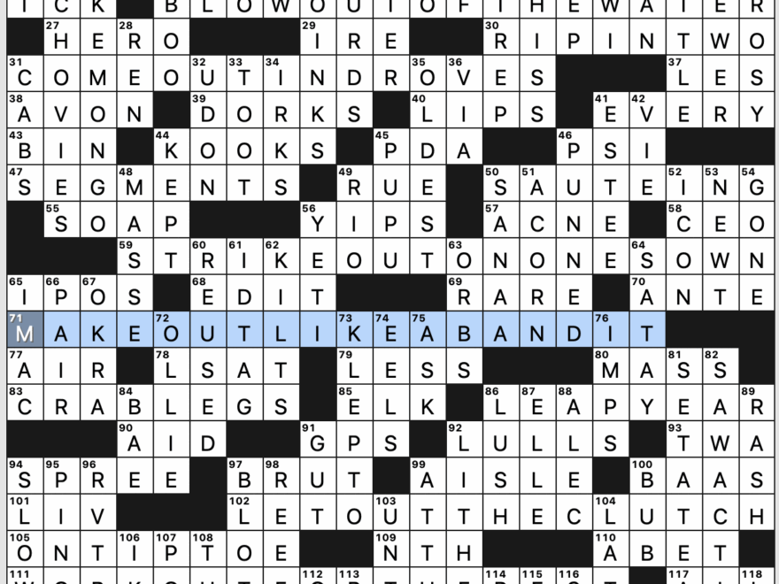 Sunday November 28 2021 Diary Of A Crossword Fiend