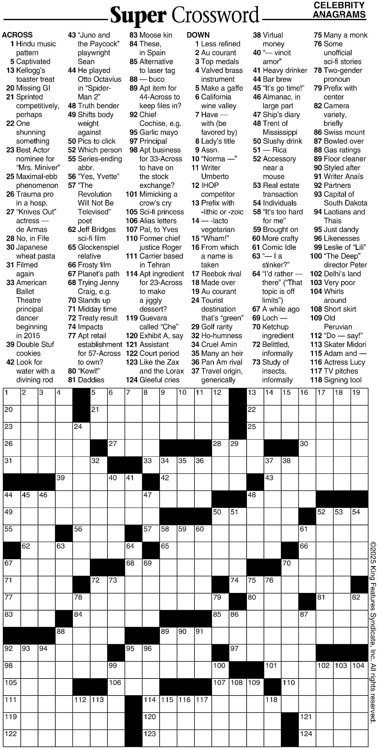 Famous Person Crossword Puzzle Printable Famous Person Crossword Puzzle Printable