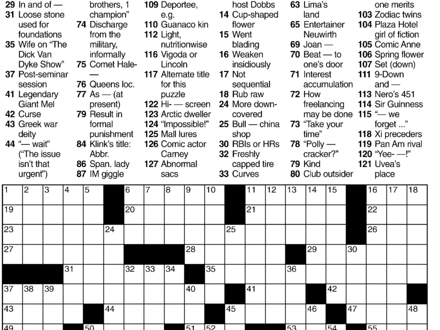 Super Crossword Puzzle Worksheets Library