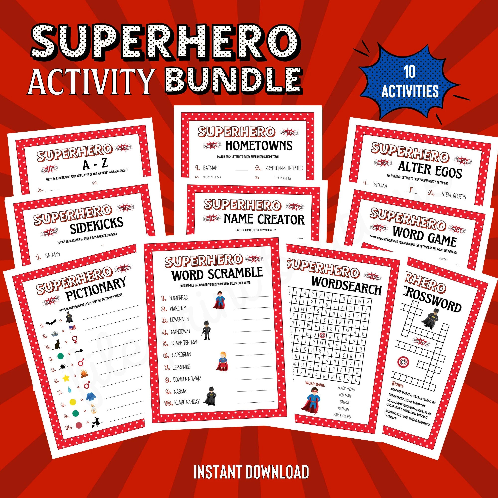 Superhero Crossword Puzzle Batman Crossword Puzzle Printable Superhero Crossword Puzzle Batman Crossword Puzzle Printable