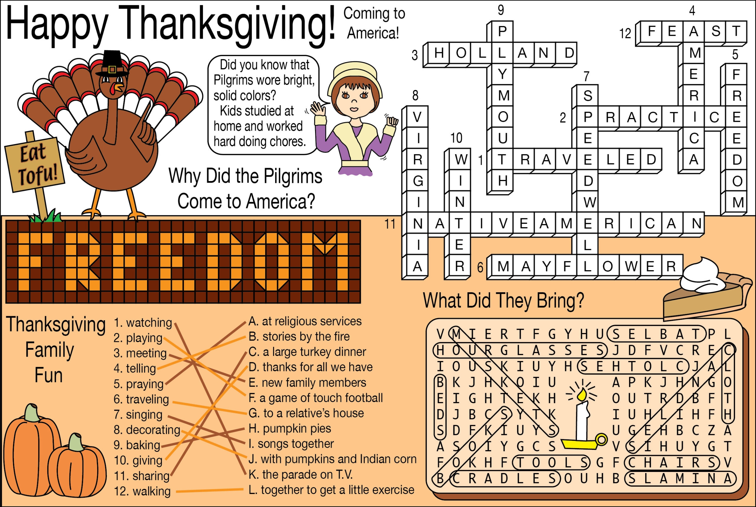 Thanksgiving Printable Puzzle Set Pilgrims Journey To Freedom Made By Teachers Thanksgiving Printable Puzzle Set Pilgrims Journey To Freedom Made By Teachers