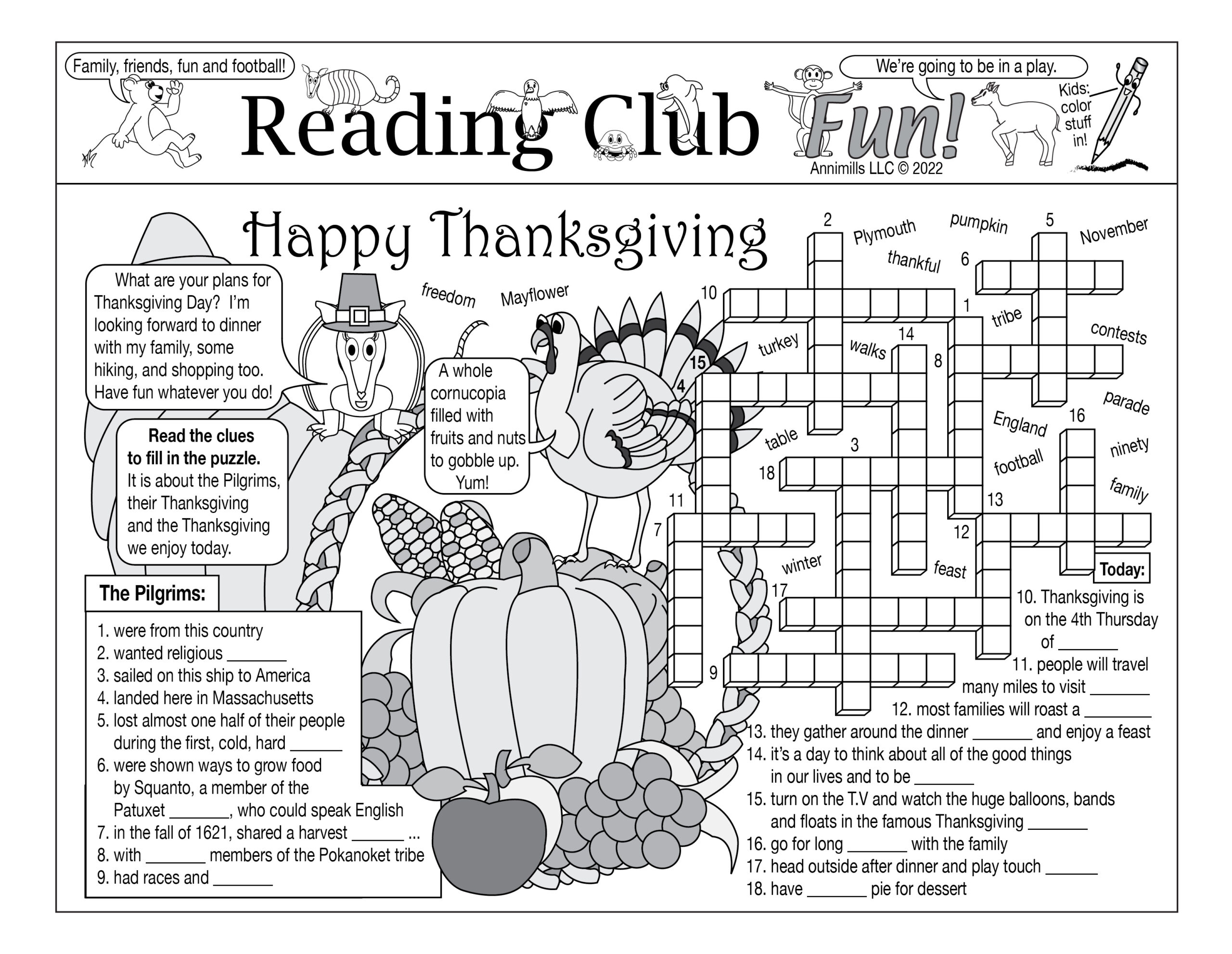 Thanksgiving Then And Now Printable Puzzle Packet With Bonus Maze Made By Teachers