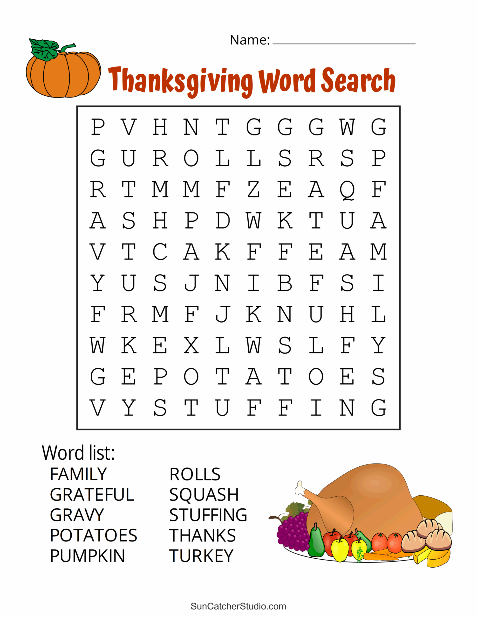 Thanksgiving Word Search Free Printable Puzzles Free Printables Monograms Design Tools Patterns DIY Projects Thanksgiving Word Search Free Printable Puzzles Free Printables Monograms Design Tools Patterns DIY Projects