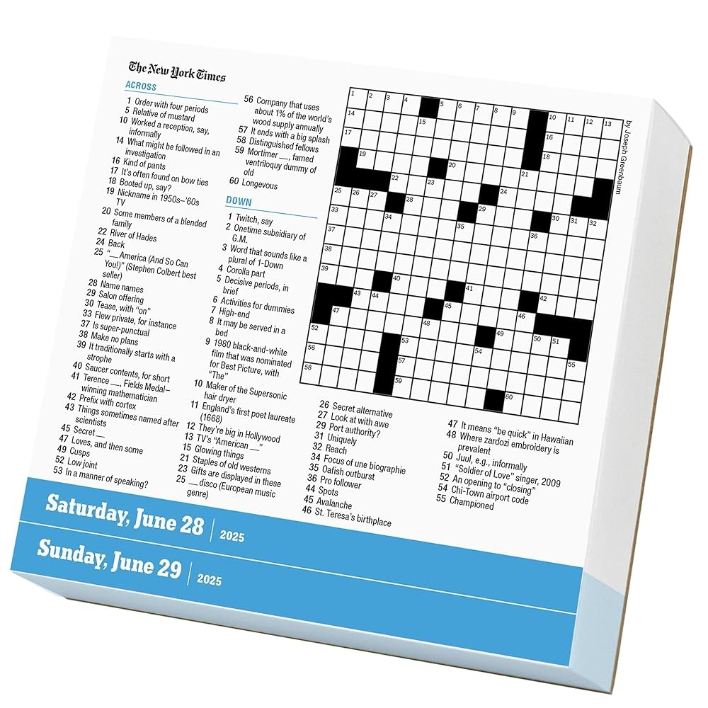 The New York Times Crossword Page A Day Calendar 2025 The New York Times Workman Calendars Shortz Will 9781523526925 Amazon Books