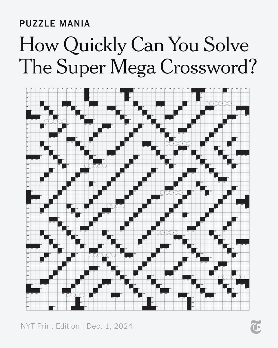 The New York Times On X Puzzle Mania Our Special Print Puzzle Section Appeared In Your Sunday Paper And You Can Also Find It In The Times Store Https t co zQ6tOVn1L6 This Is