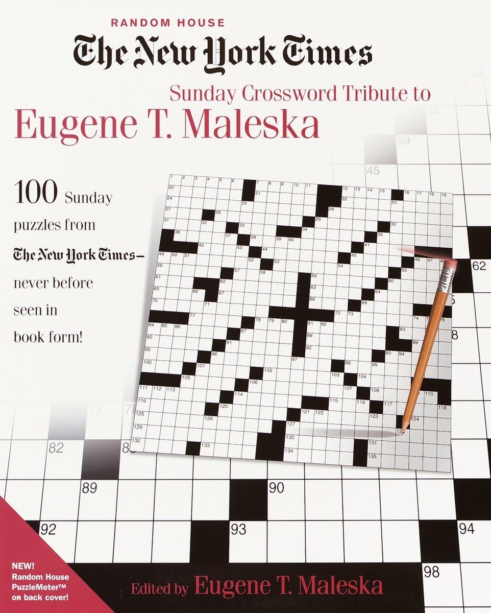 The New York Times Sunday Crossword Tribute To Eugene T Maleska Maleska Eugene 9780812933840 Amazon Books The New York Times Sunday Crossword Tribute To Eugene T Maleska Maleska Eugene 9780812933840 Amazon Books