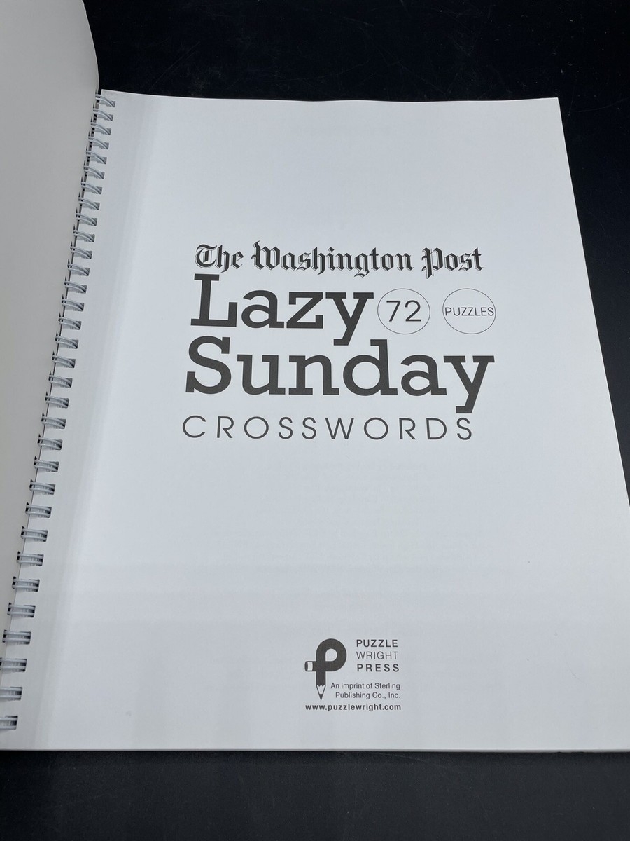 The Washington Post Lazy Sunday Crosswords 9781402760556 EBay