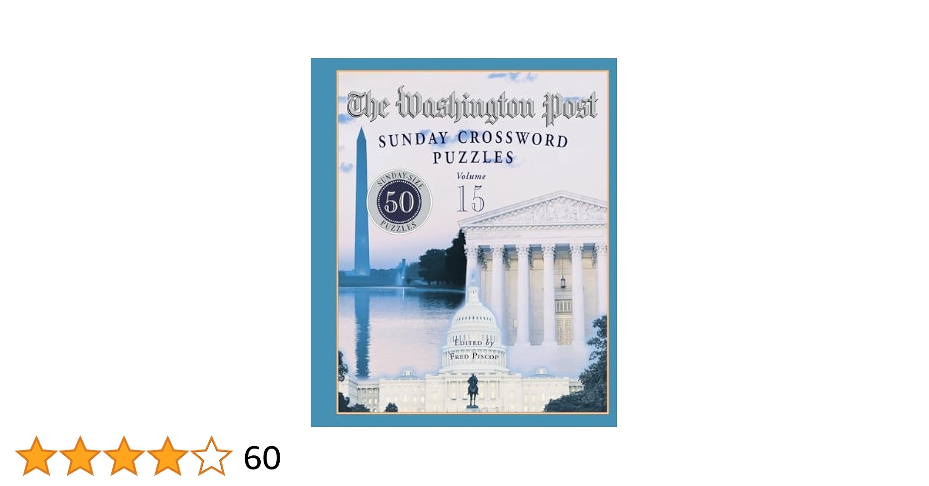The Washington Post Sunday Crossword Puzzles Volume 15 Piscop Fred 9780812934922 Amazon Books