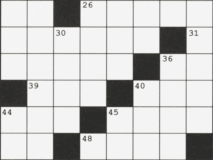 Today s Crossword Too Easy Try Solving Down Clues Only WSJ