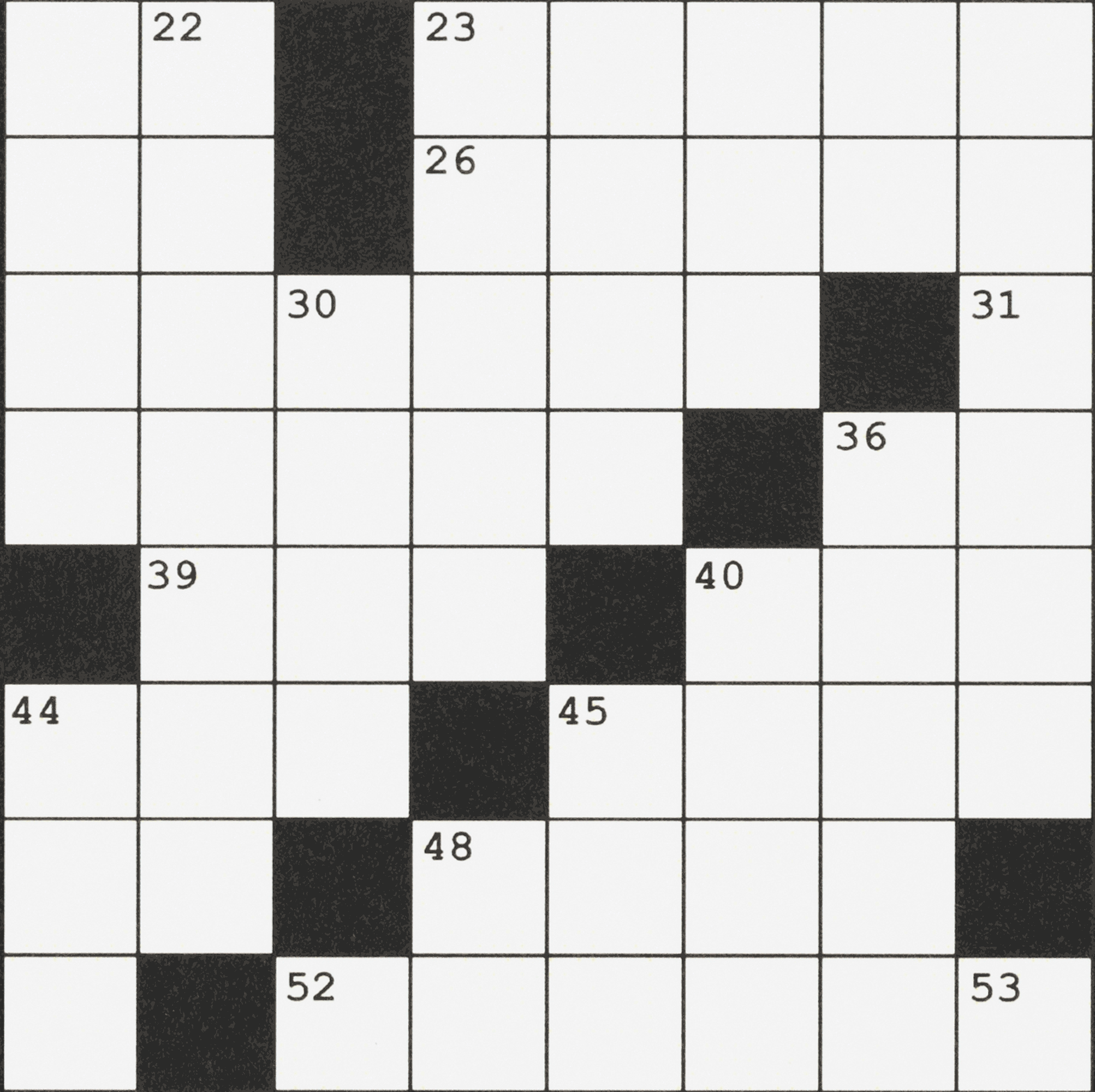 Today s Crossword Too Easy Try Solving Down Clues Only WSJ