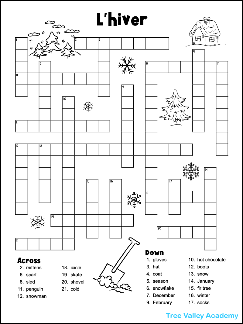 Free Printable Crossword Puzzles Com