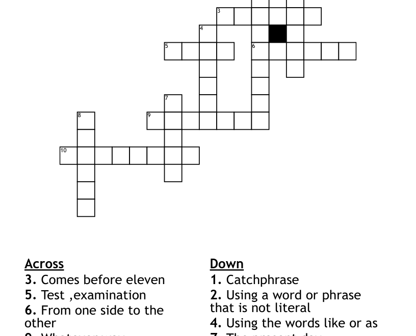 Tyler s Spelling Assignment Crossword Puzzle WordMint