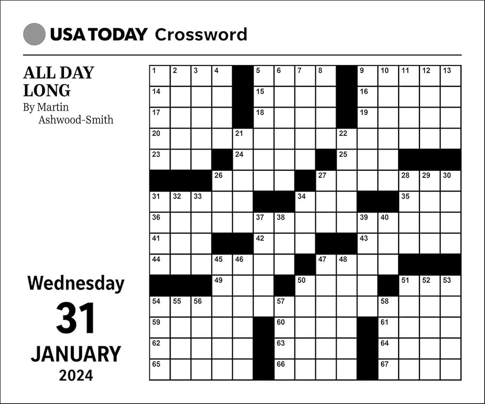 Usa Daily Crossword Printable Usa Daily Crossword Printable