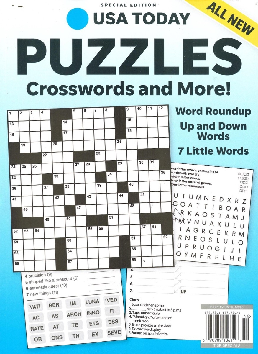 USA TODAY PUZZLES SPECIAL EDITION 2024 CROSSWORDS AND MORE EBay
