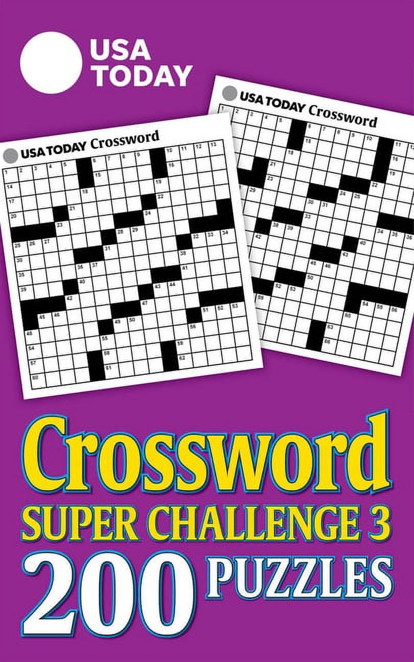 USA Today Puzzles USA TODAY Crossword Super Challenge 3 Paperback Worksheets Library
