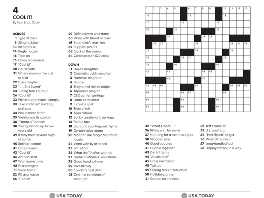 USA TODAY Teatime Crosswords 200 Puzzles USA Today Puzzles USA TODAY 9781524869922 Amazon Books