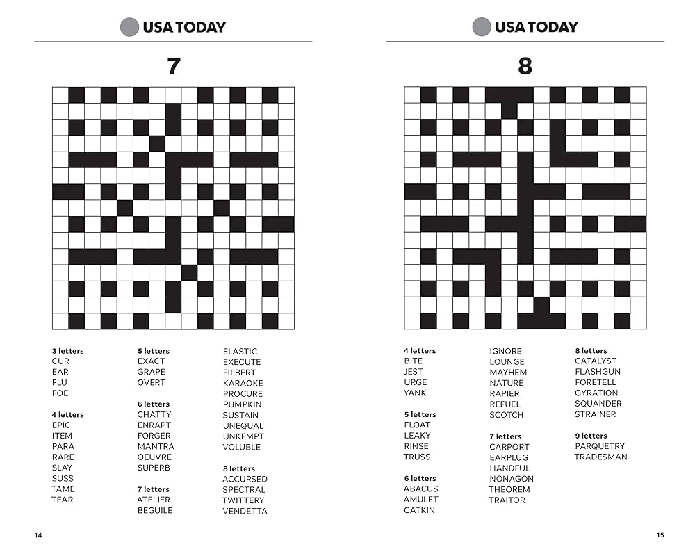 USA TODAY Word Fill In Super Challenge 200 Puzzles USA Today Puzzles USA TODAY 9781524869908 Amazon Books
