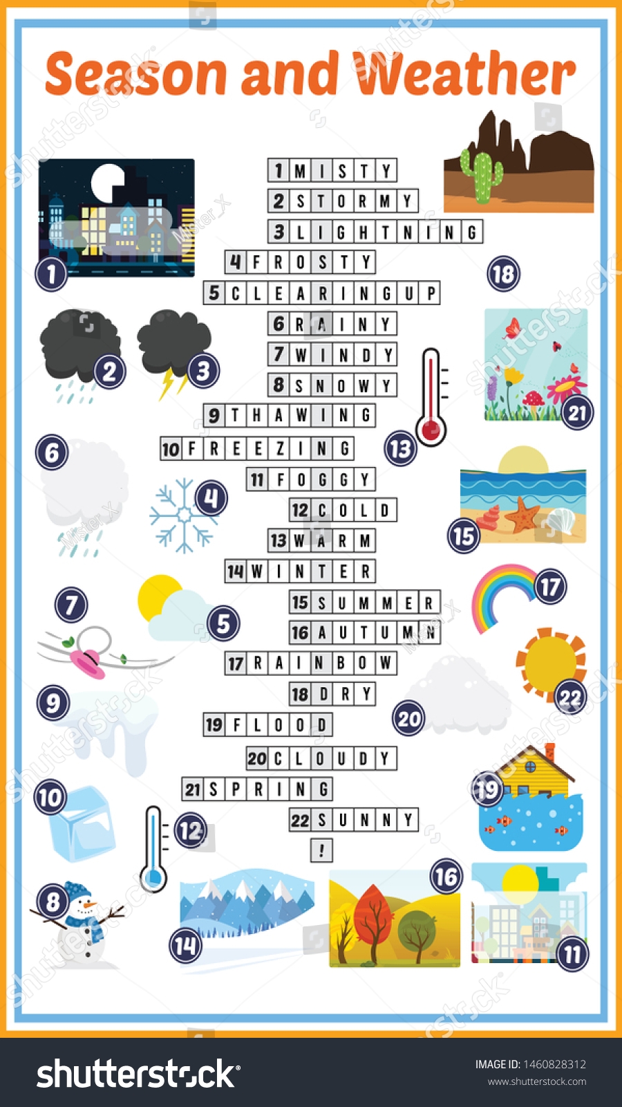 Weather Crossword Puzzle Printable Weather Crossword Puzzle Printable