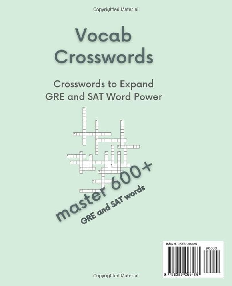 Vocab Crosswords Ace Your SAT And GRE Vocabulary Tests Moment Digital 9798399066486 Amazon Books Vocab Crosswords Ace Your SAT And GRE Vocabulary Tests Moment Digital 9798399066486 Amazon Books