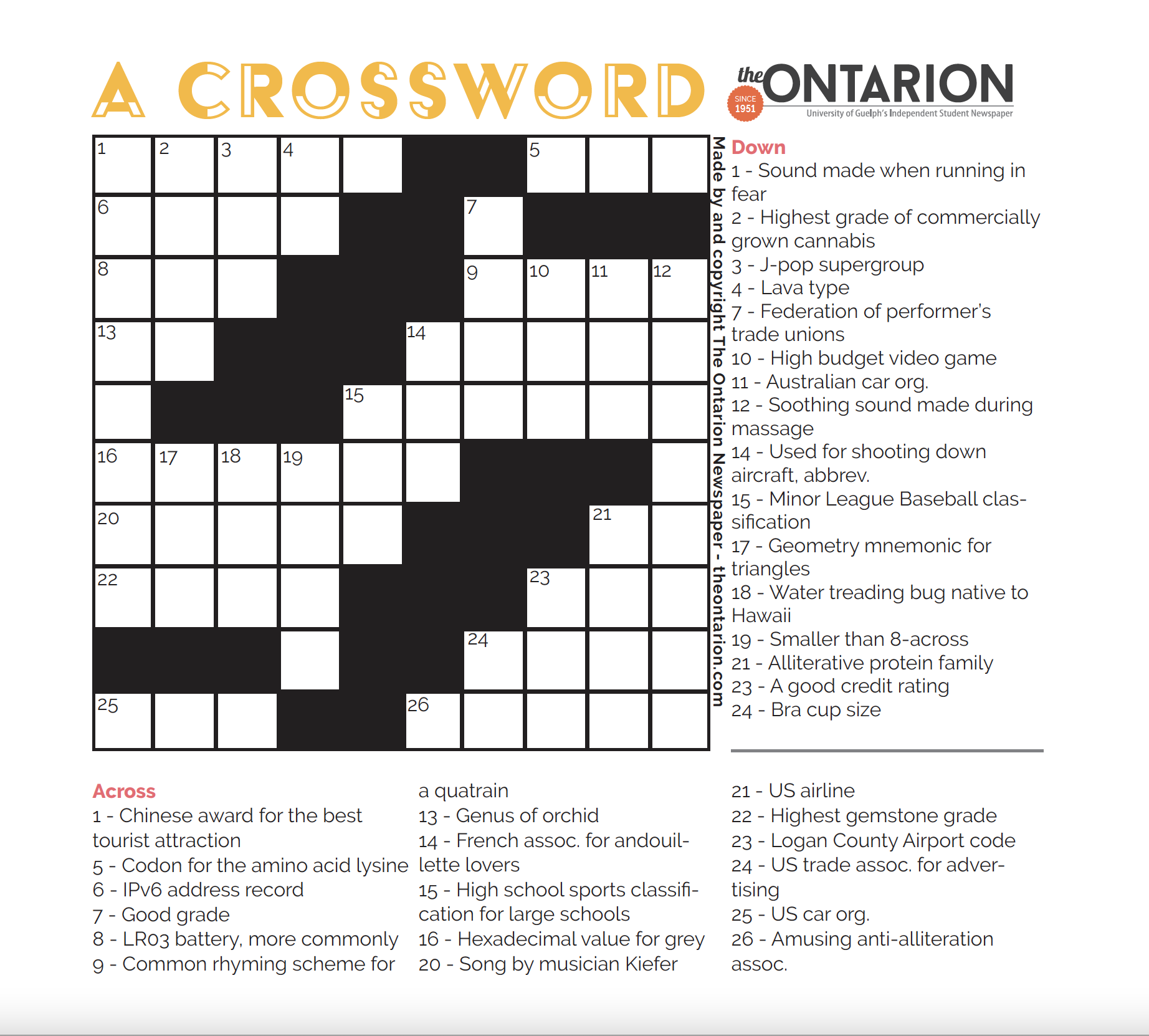 Hard Crosswords Printable Hard Crosswords Printable