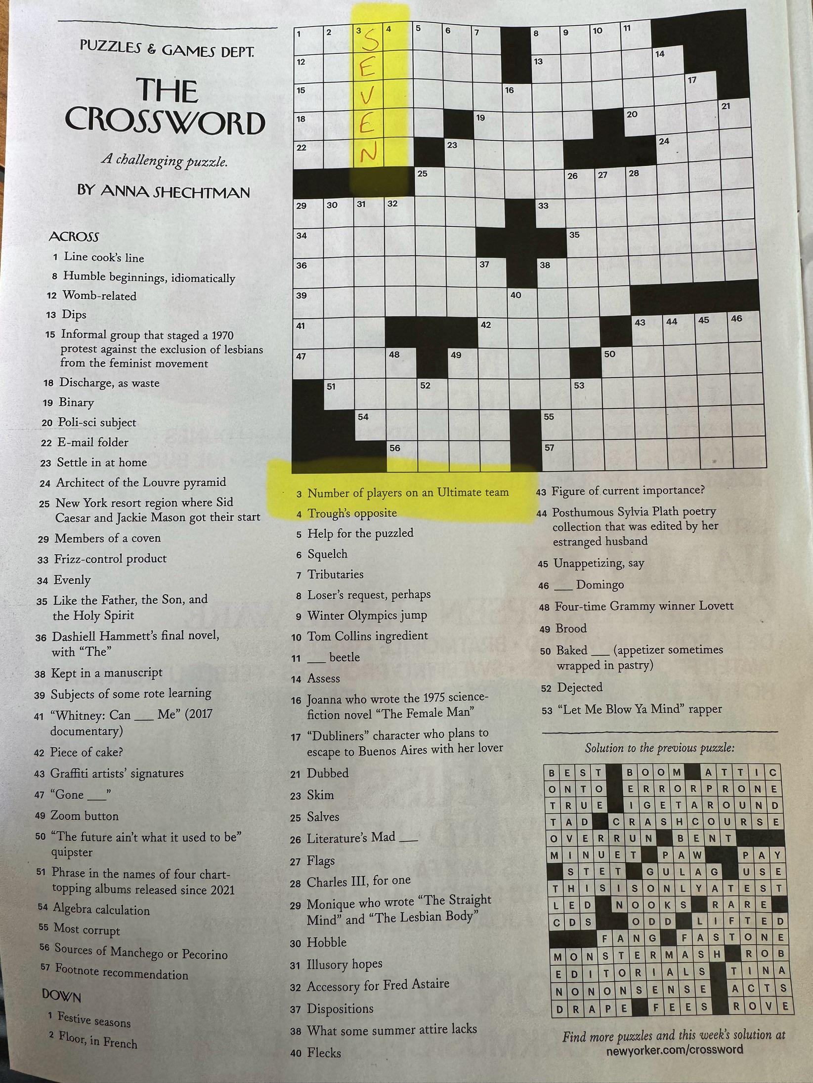 We Made The New Yorker Crossword R ultimate We Made The New Yorker Crossword R ultimate