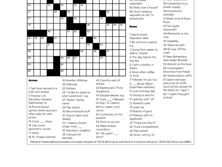 We re Very Sorry About The Crossword Puzzle This Week Print This Out Instead