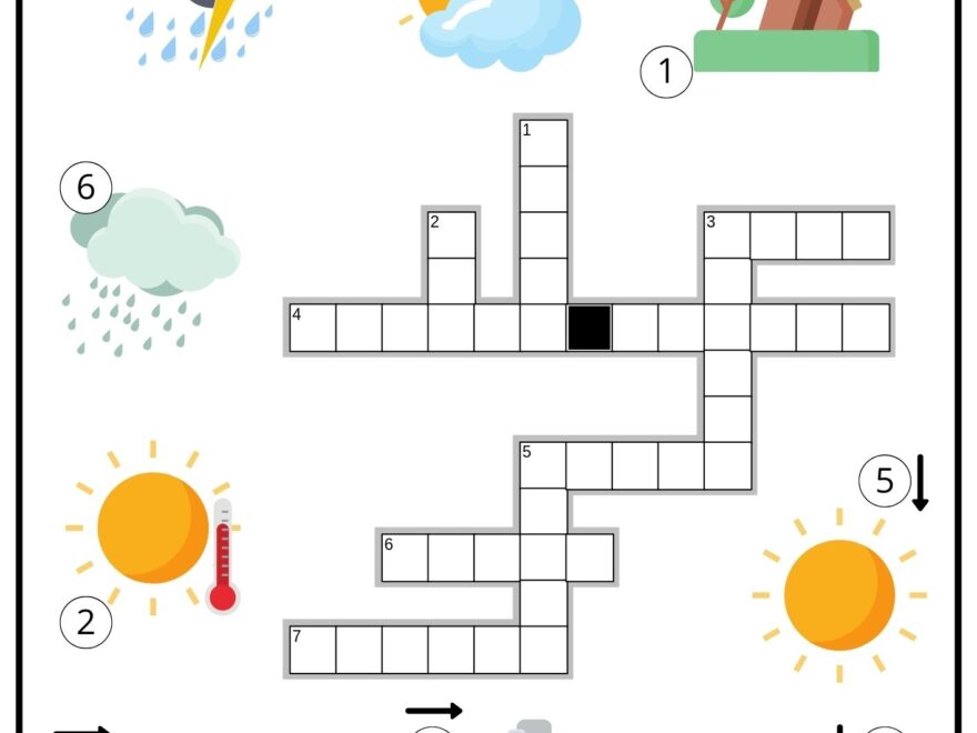 Weather Crossword Ezpzlearn