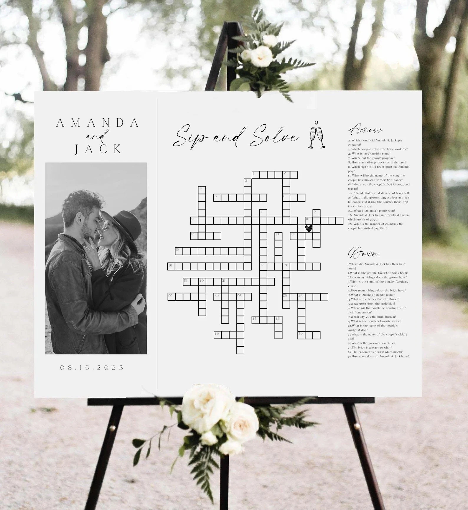 Wedding Crossword Puzzle With Photo Template Minimalist Modern Wedding Sign Game Bridal Party Sip Solve Printable Giant Crossword Puzzle Etsy Wedding Crossword Puzzle With Photo Template Minimalist Modern Wedding Sign Game Bridal Party Sip Solve Printable Giant Crossword Puzzle Etsy