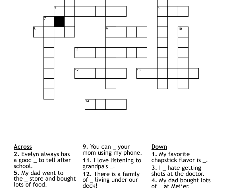 Week 1 Crossword WordMint