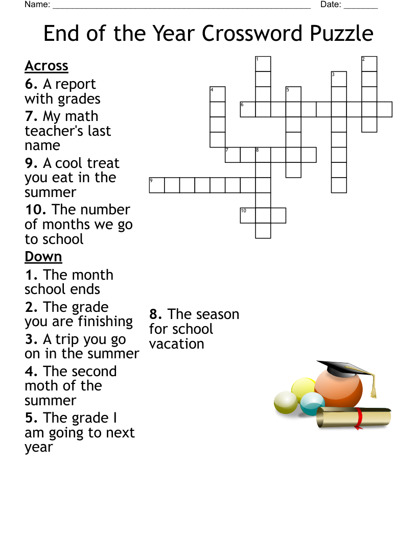 Welcome To Third Grade Crossword WordMint