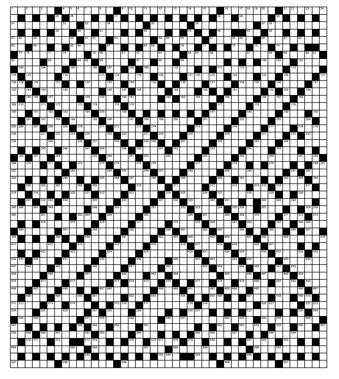 Giant Crossword Puzzle Printable Giant Crossword Puzzle Printable