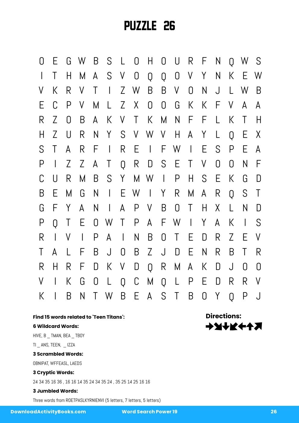 Word Search Power In Word Search Power 19 Word Search Power In Word Search Power 19