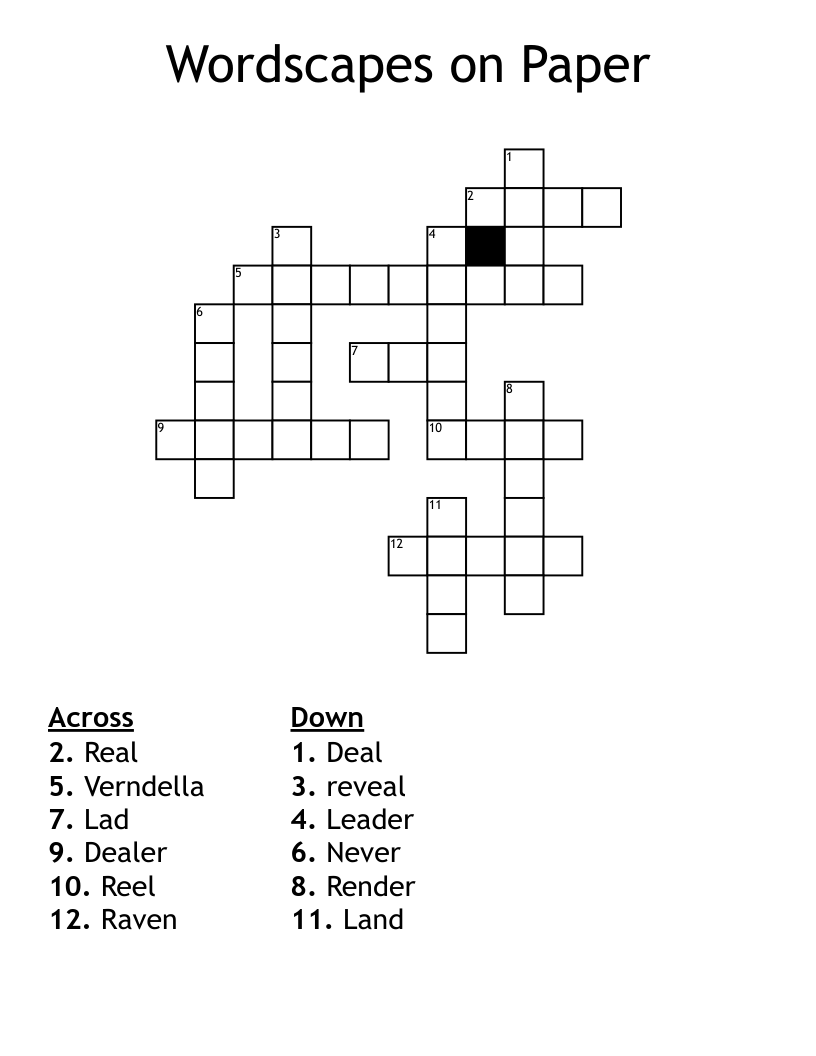 Wordscapes On Paper Crossword WordMint Wordscapes On Paper Crossword WordMint