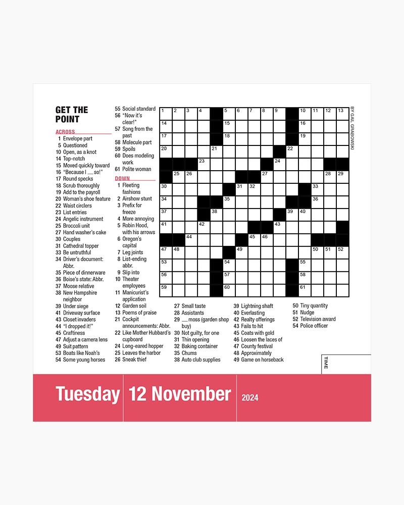 Workman Publishing Mensa 10 Minute Crossword Puzzles Page A Day Calendar 2024 The Paper Store Workman Publishing Mensa 10 Minute Crossword Puzzles Page A Day Calendar 2024 The Paper Store