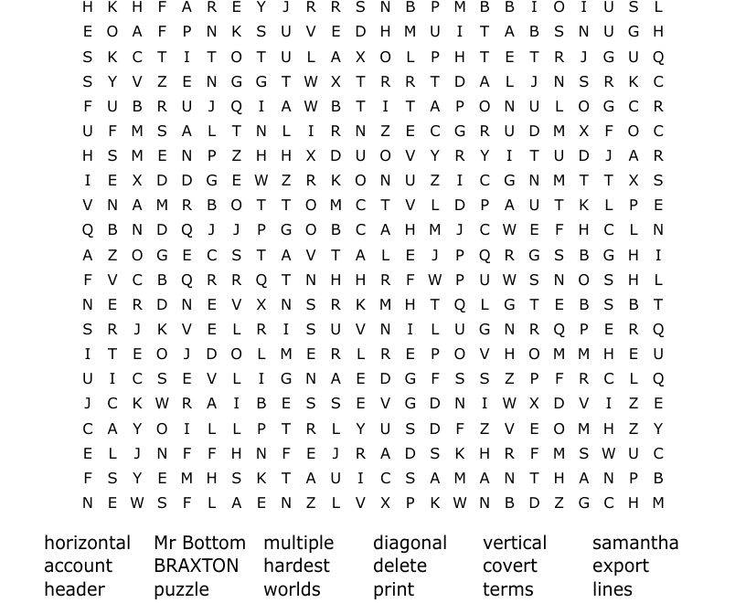 World s Hardest Word Search WordMint