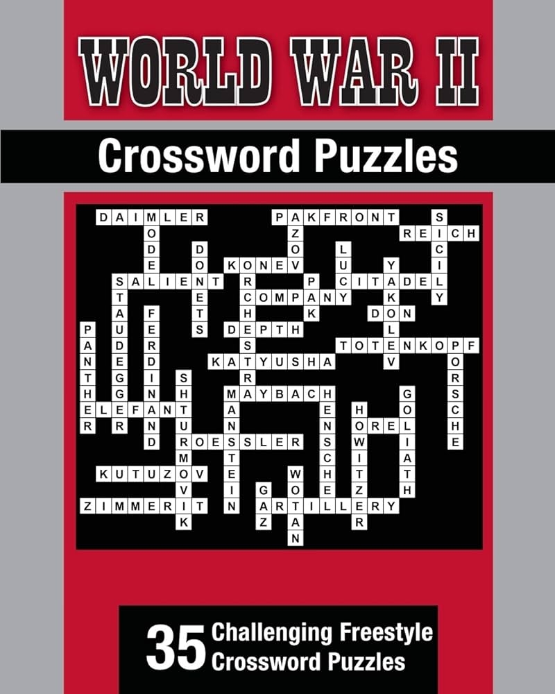 World War II Theme Crossword Puzzles 35 Challenging Freestyle Crossword Puzzles War Theme Crossword Puzzles Angun Esat 9781979202176 Amazon Books