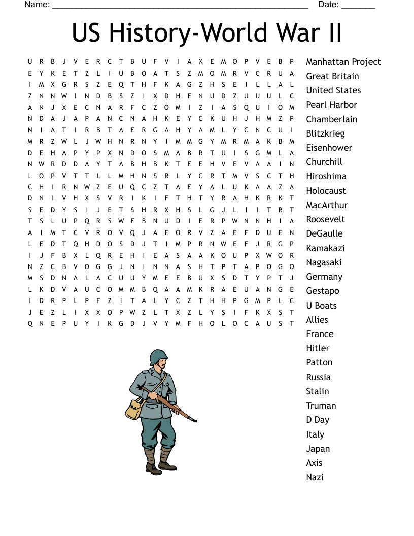 WW2 Crossword Puzzle WordMint WW2 Crossword Puzzle WordMint
