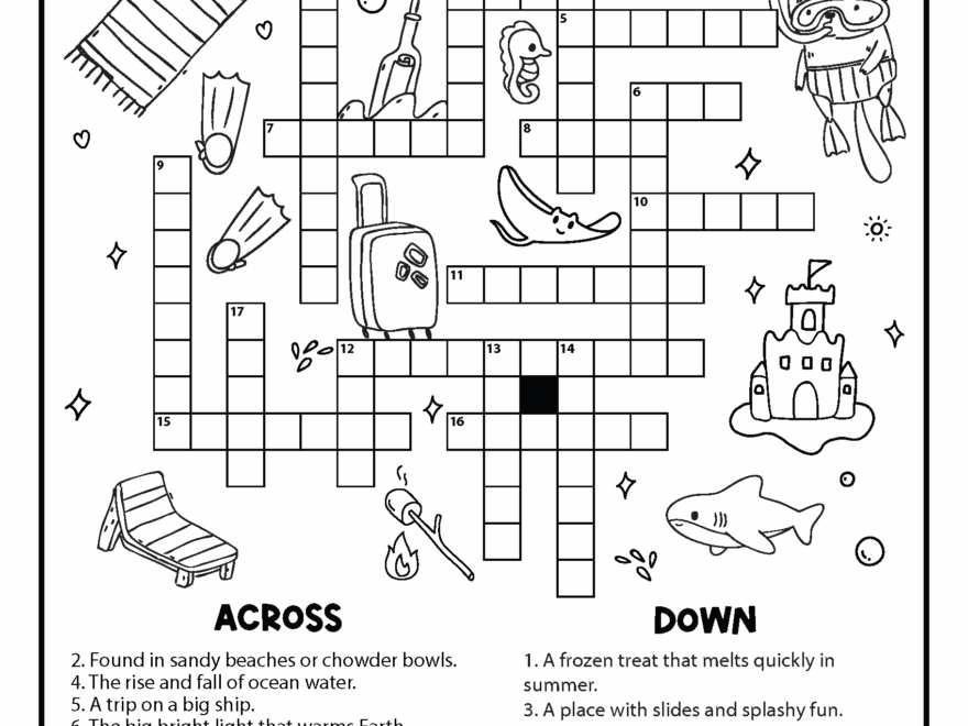 10 Summer Crossword Puzzles Free Printable PDFs From Easy To Advanced Daydream Into Reality